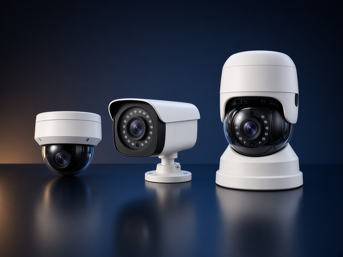 Dome, bullet and PTZ CCTV cameras